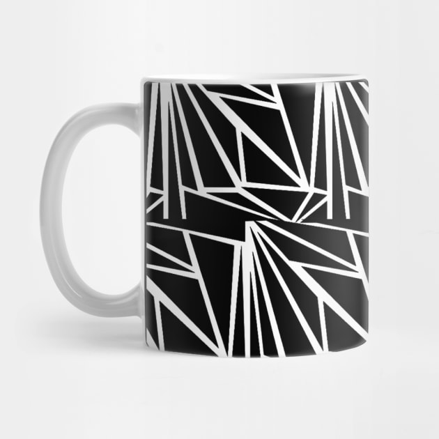 Black and white seamless geometrical pattern by Spinkly